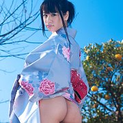 Traditional Japanese Dress & Huge Tits with Hana Haruna