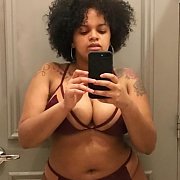 Fat Ebony Cunt's Mirror Selfies At Home